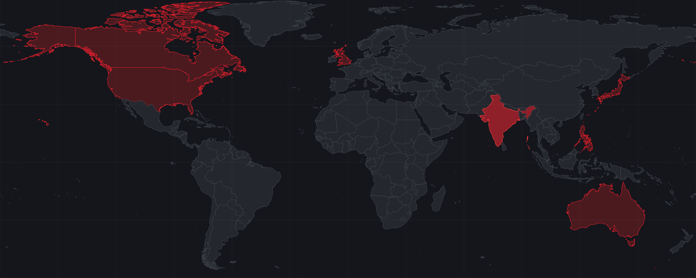 Markets Served – world map with export locations